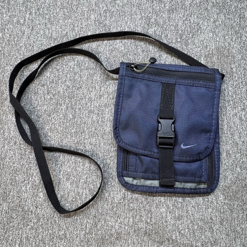 Vintage Nike Crossbody Bag Travel PouchMens Blue Gorpcore Techwear Wallet Y2K